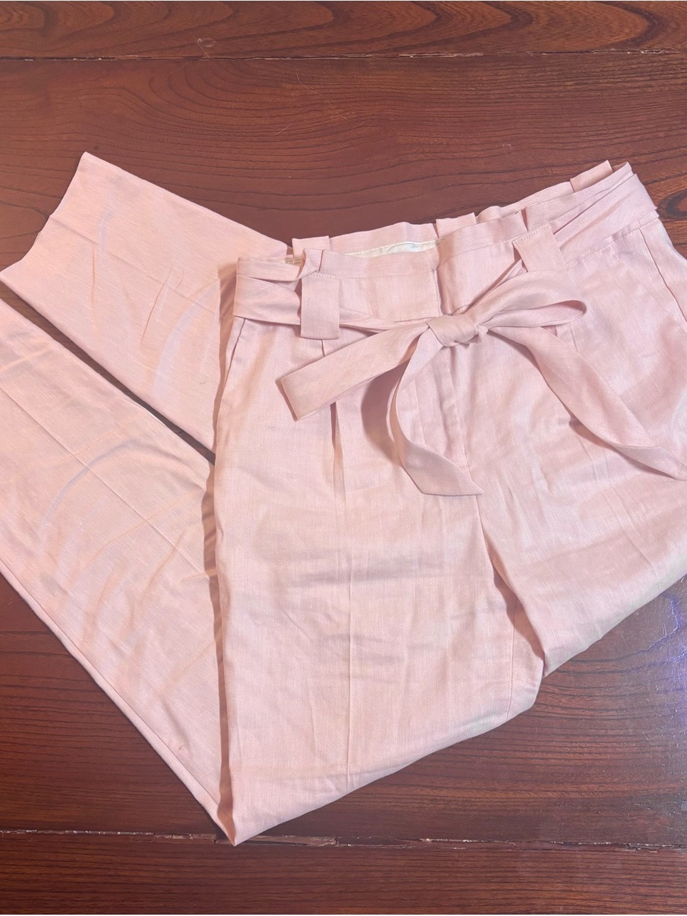 Pink Waist Tie Pants